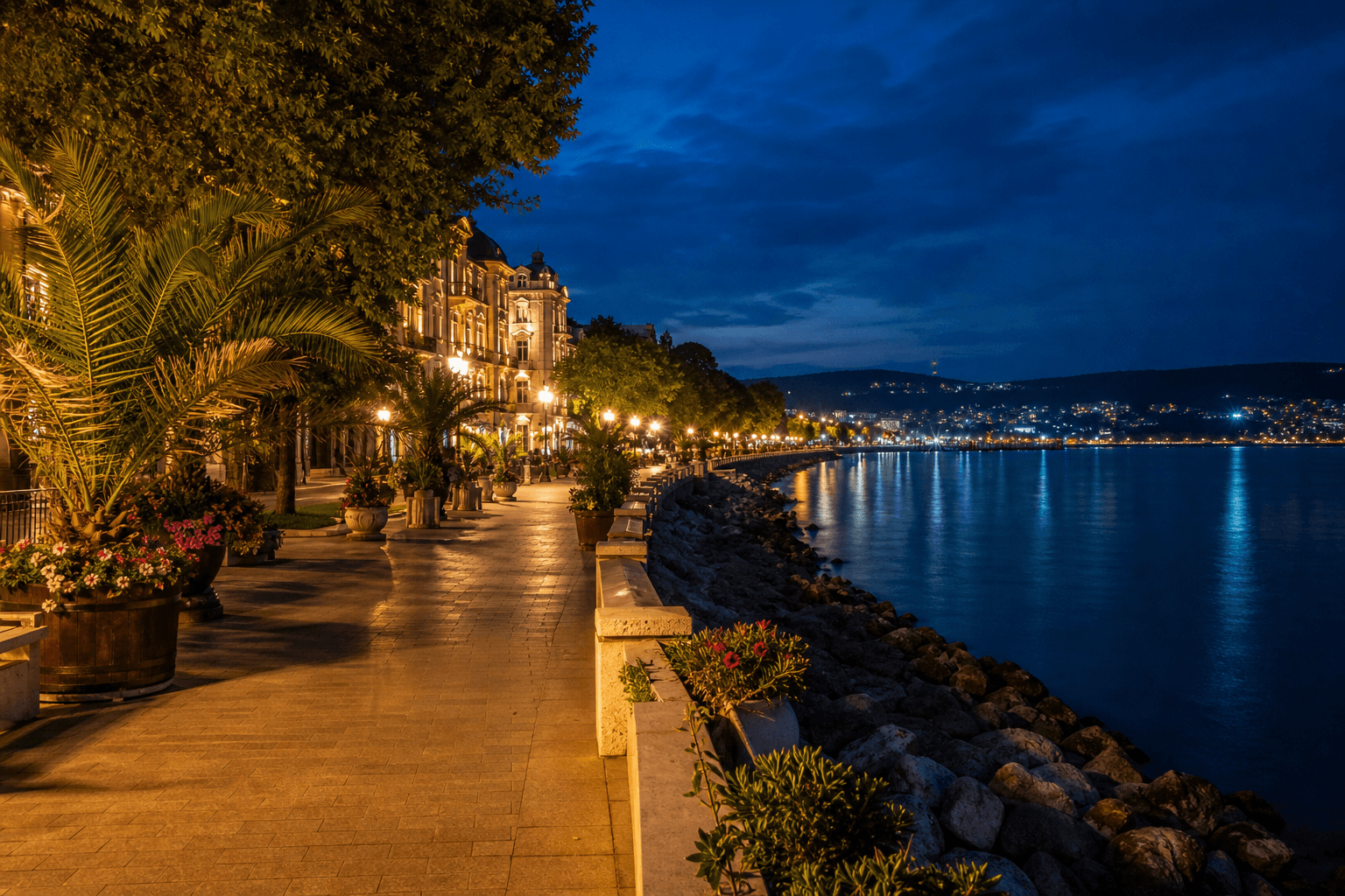 PLACEHOLDER: Schwarzmeer-Promenade bei Abendstimmung — Escort Varna (Austauschbild)